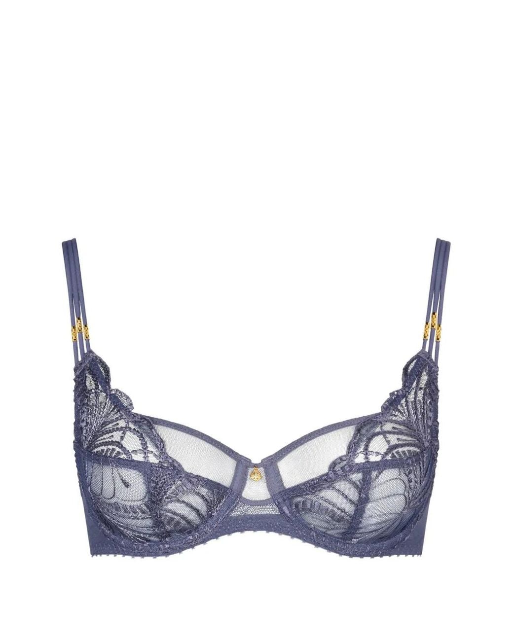Aubade Blue Vibes Embroidered Underwired Bra