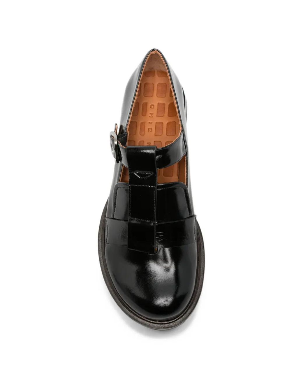 Chie Mihara Black Jeiyei Buckle-Fastening Loafers