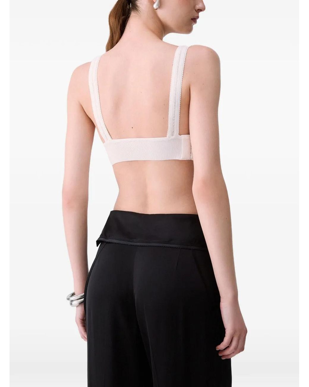 Liu Jo White Pure Wool Knit Top