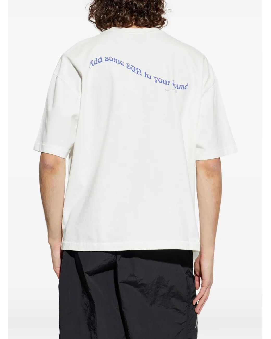 AllSaints White Spun Out Graphic-Print T-Shirt for men