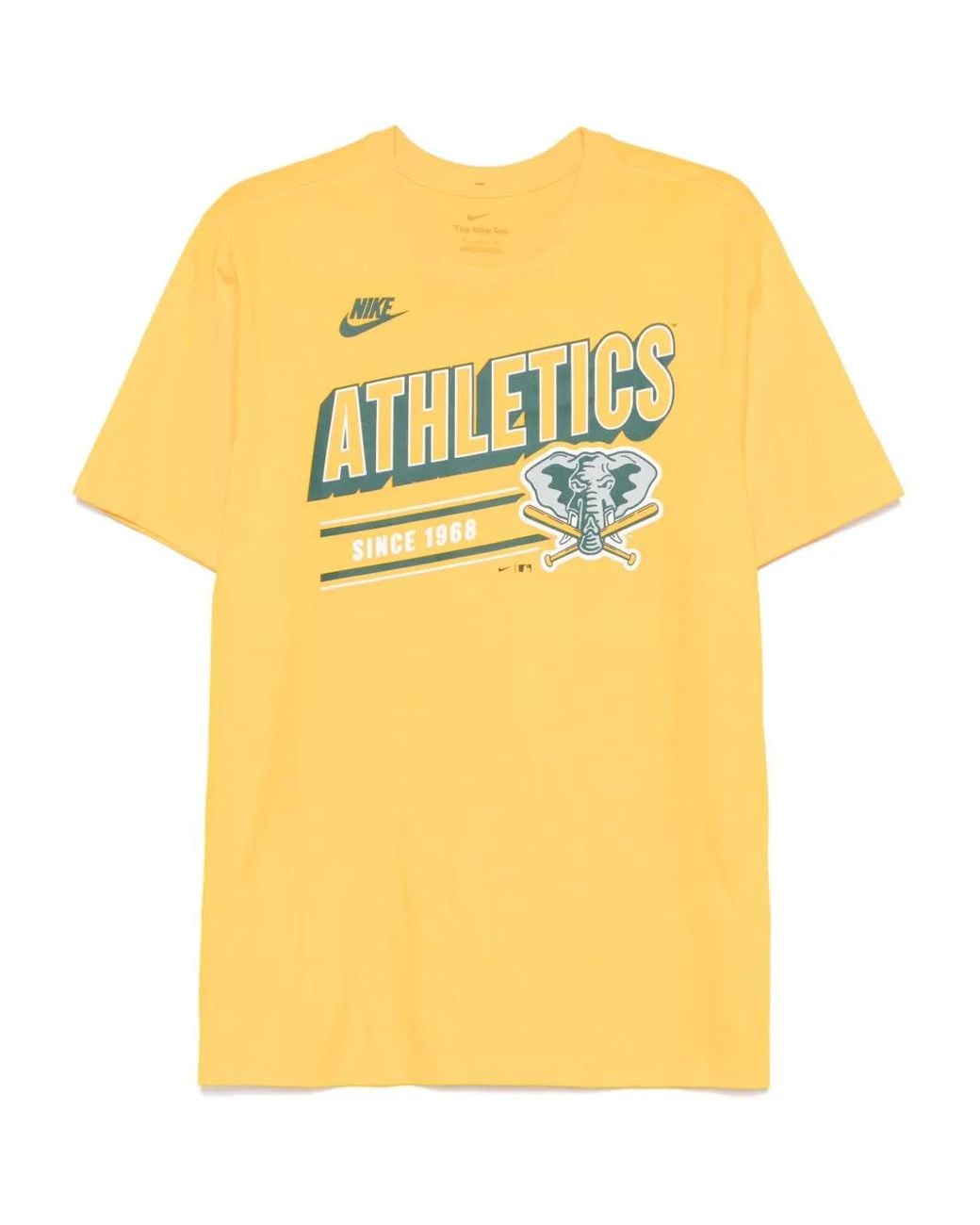 Nike Yellow Oakland Athletics Cooperstown T-Shirt for men