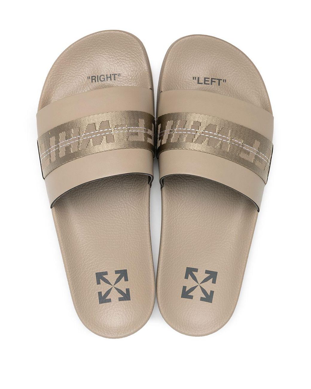Off white industrial clearance slides