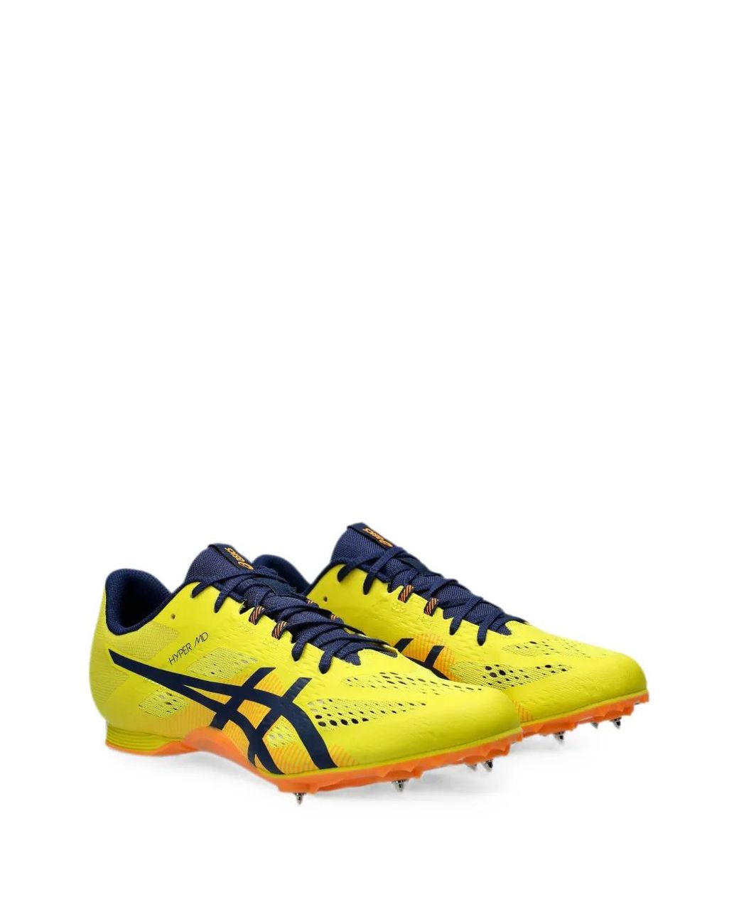 Asics Yellow Hyper Md 8 Spiked Sneakers