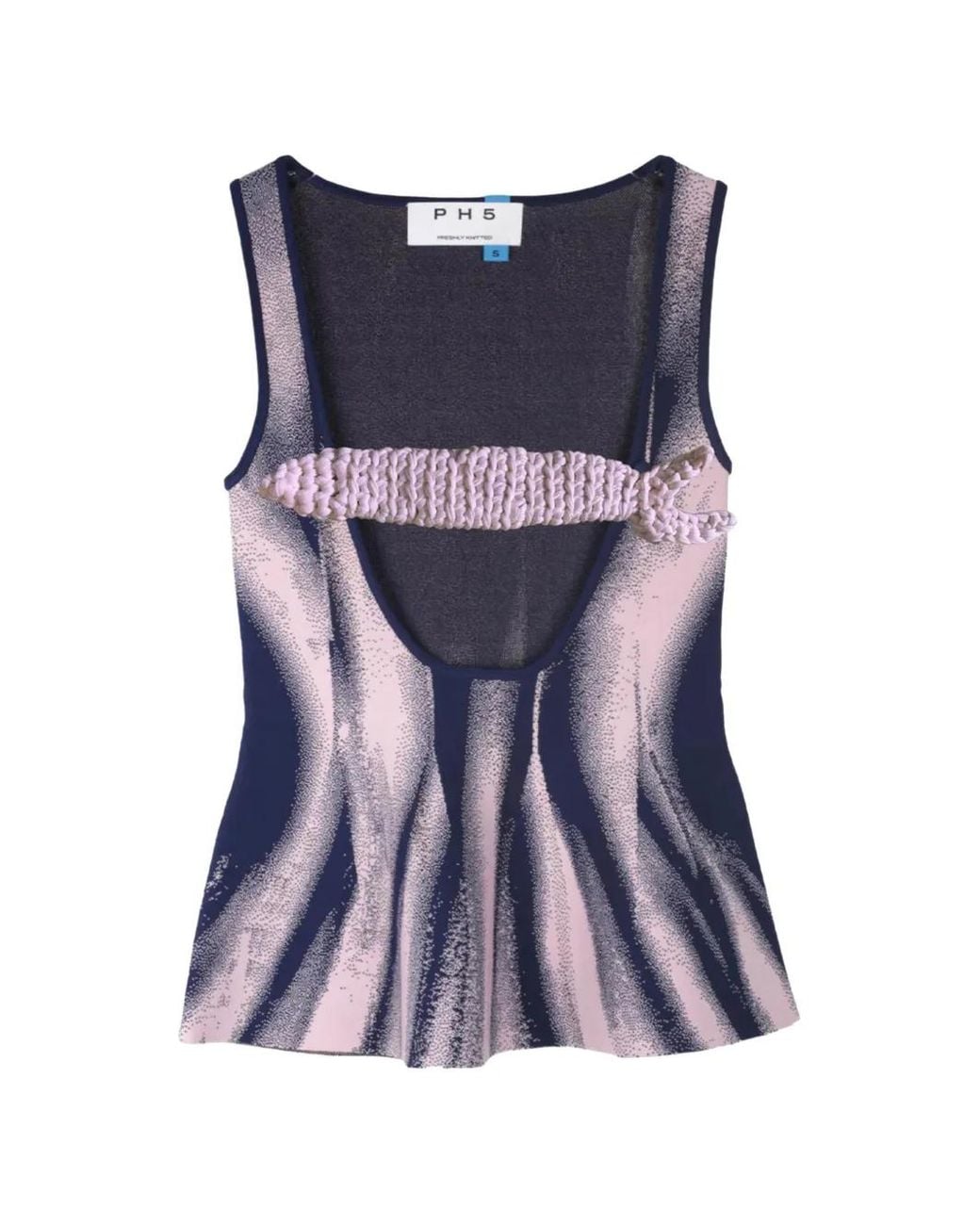Ph5 Purple Herring Fish-Embellished Tank Top