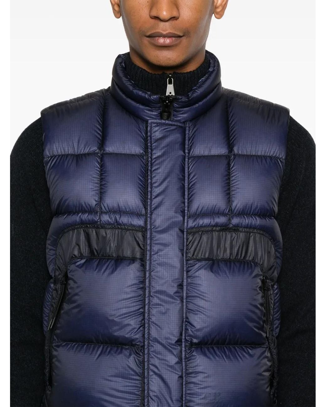 C P Company Blue D.D. Shell Gilet for men