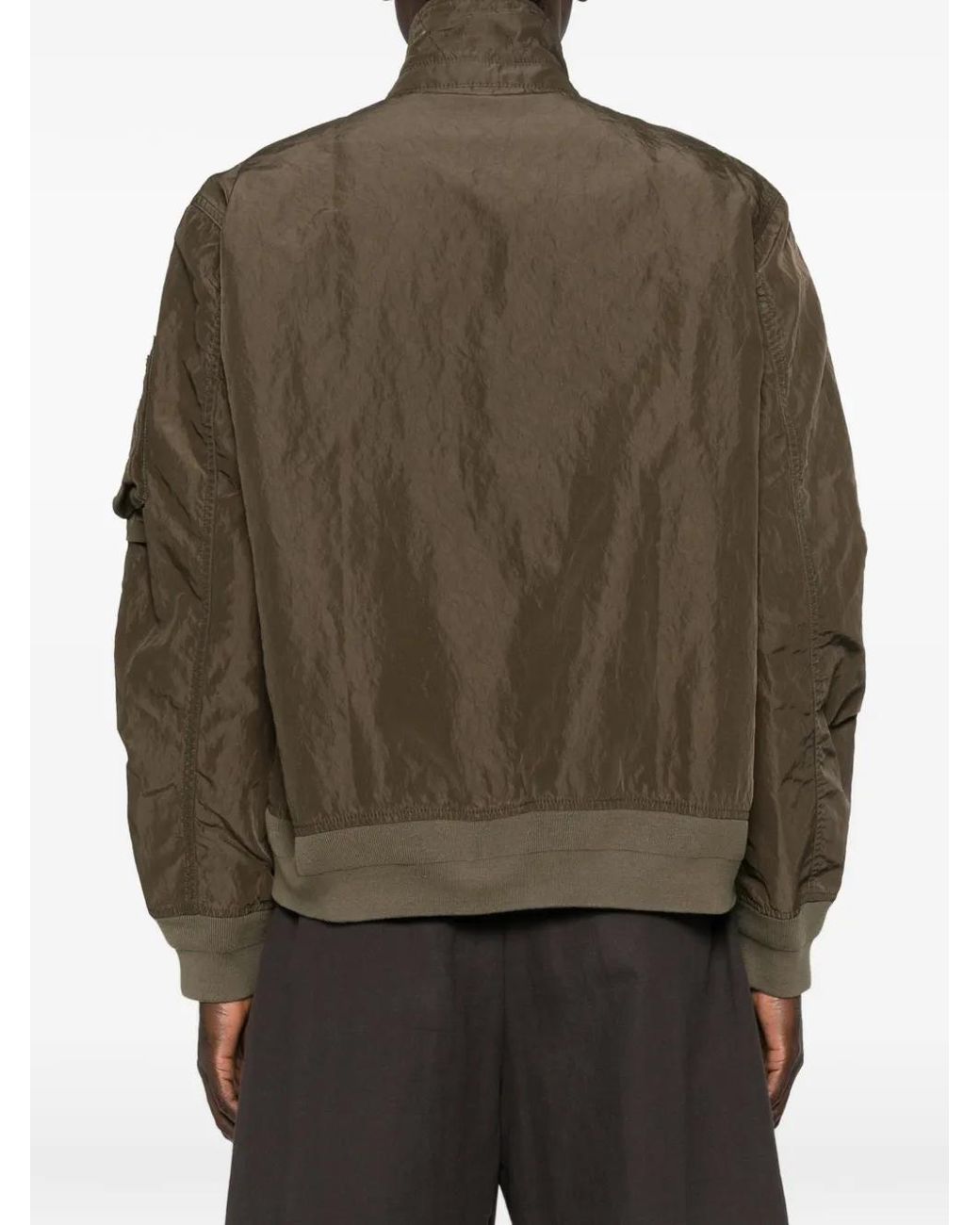 Sacai Green Veste À Empiècements Bicolores for men