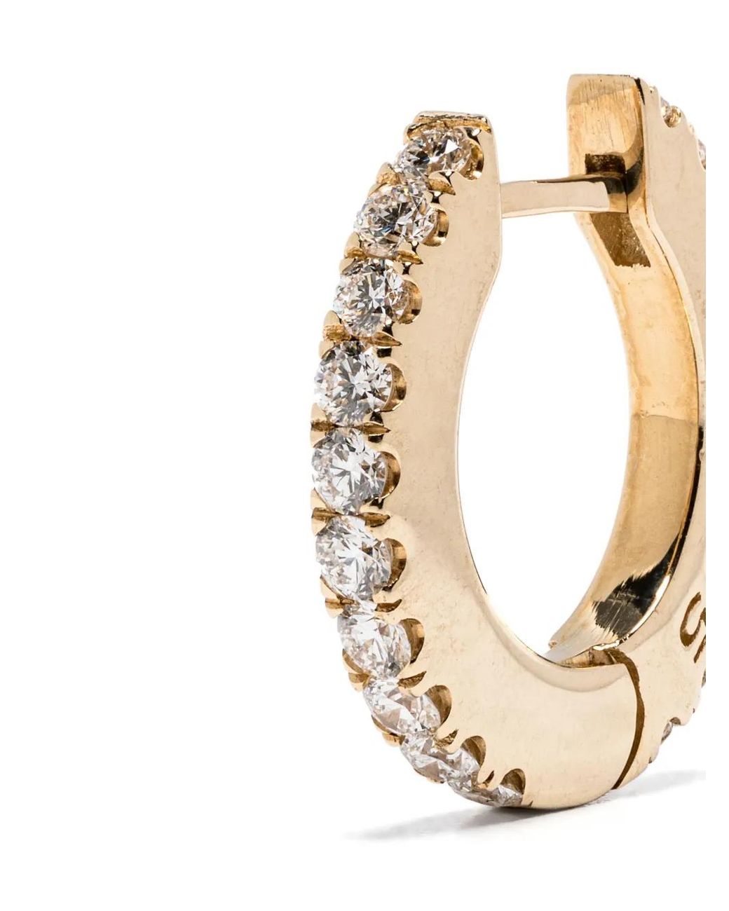 Roses Metals Metallic 14Kt Diamonds Huggies