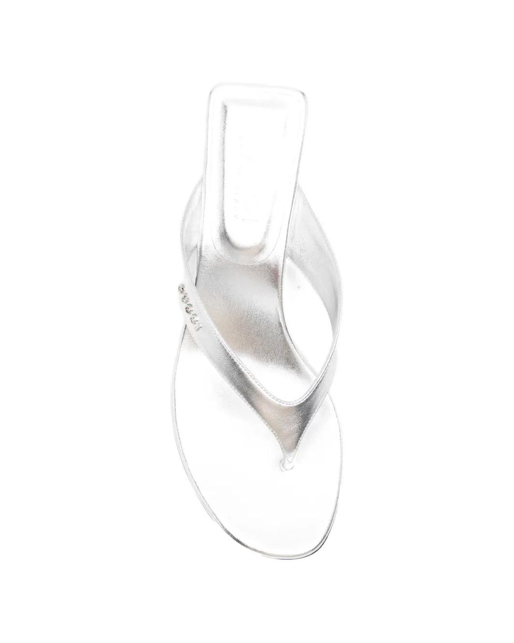 Gucci White Vittoria Thong Sandals