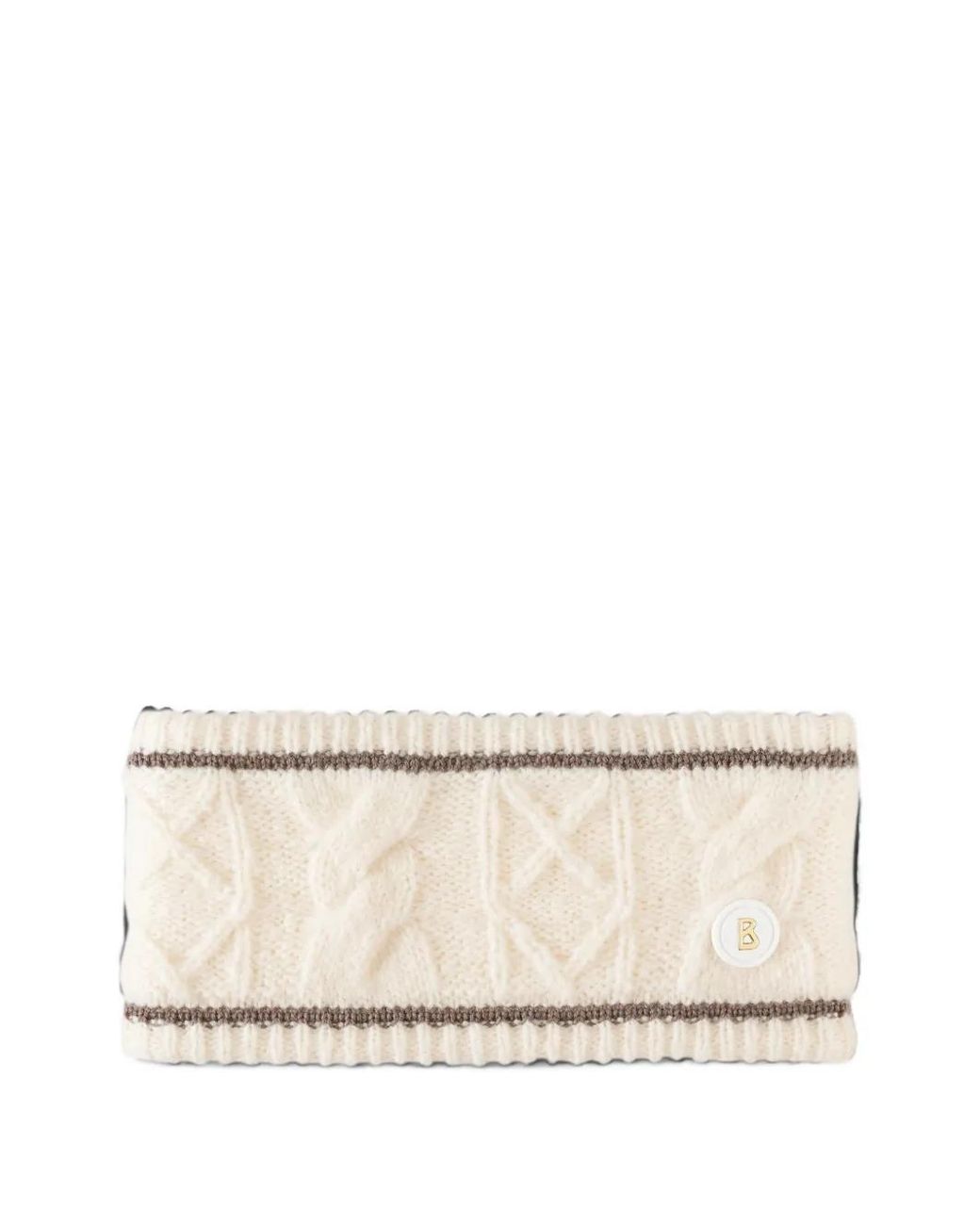 Bogner Natural Agnes Cable-Knit Headband