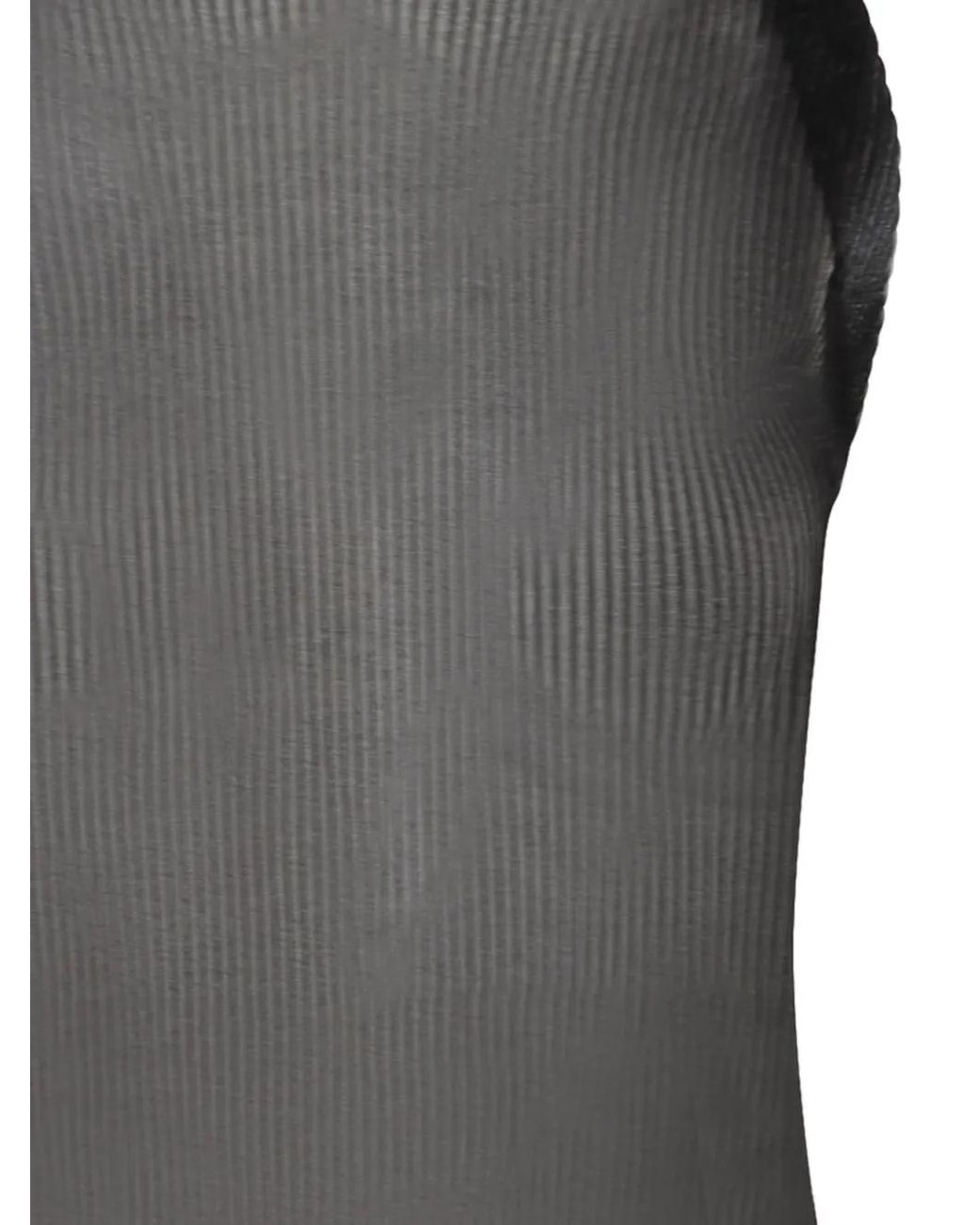 Circus Hotel Gray Sheer Top