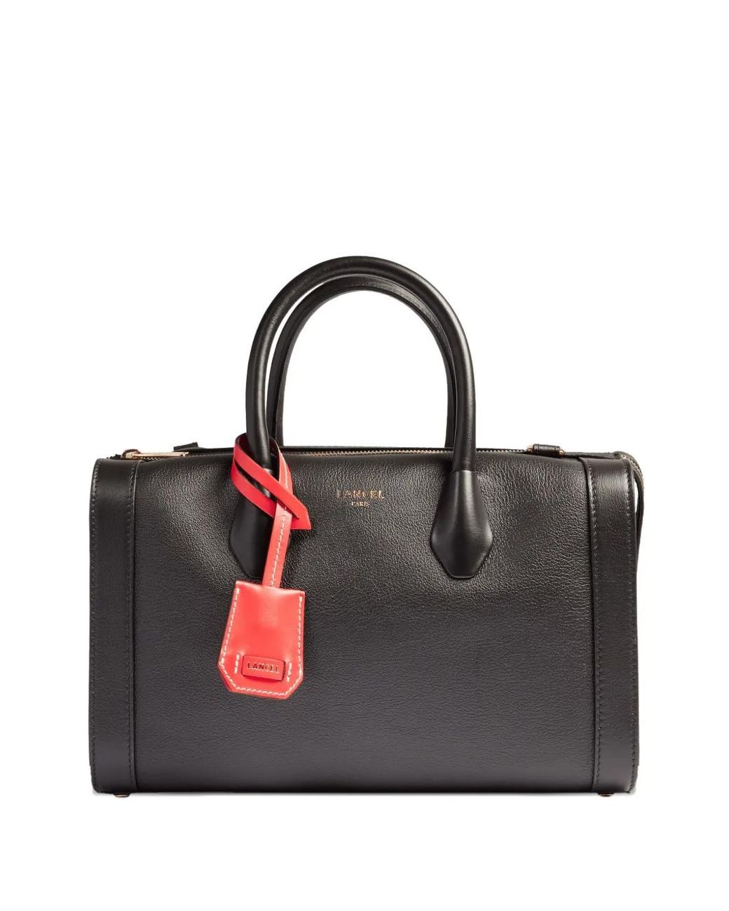 Lancel Black Bcbg Leather Top-Handle Tote Bag