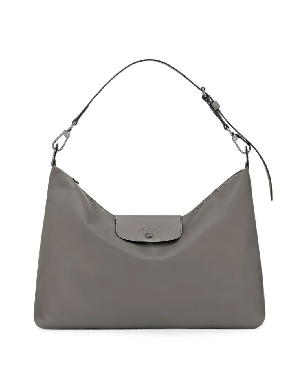 Longchamp Gray Shoulder Bag Leather
