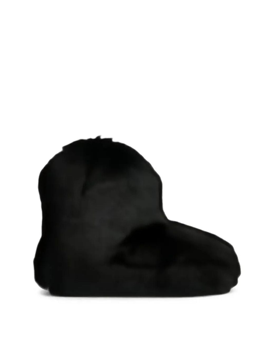 Stand Studio Black Maisie Faux-Fur Ankle Boots