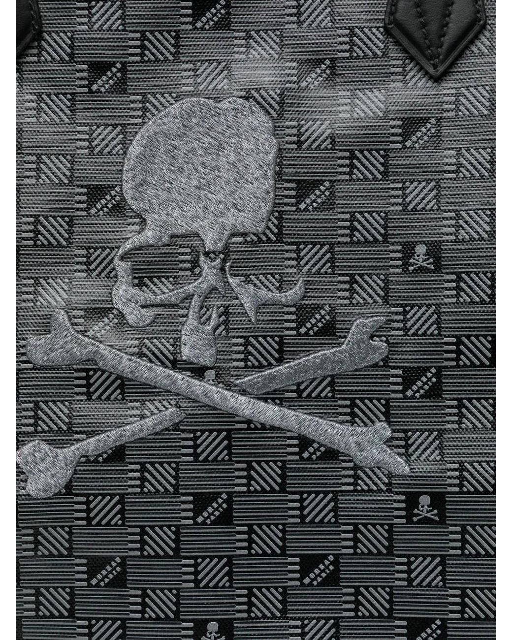 Mastermind Japan Black Skull-Print Tote Bag for men