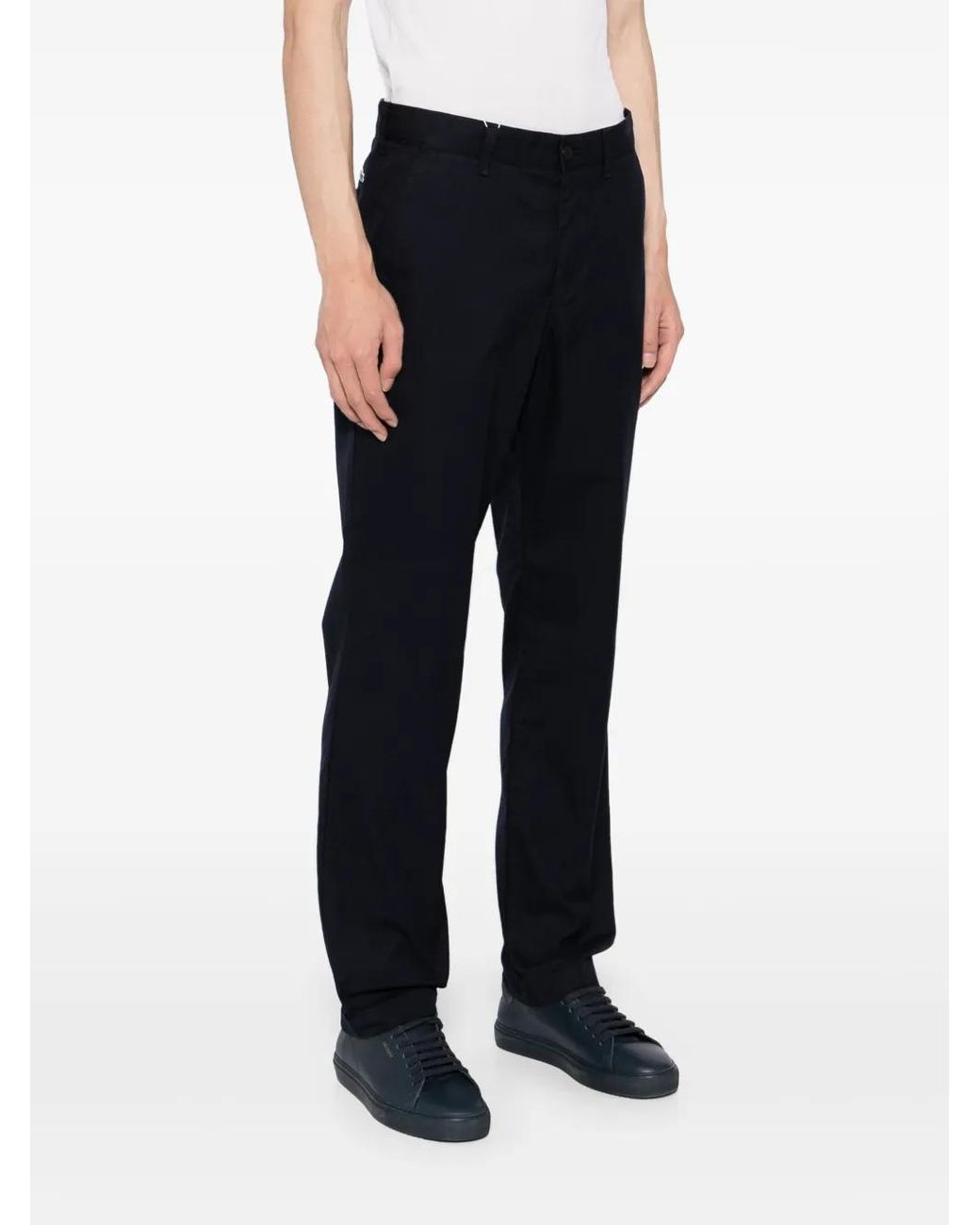 Lacoste Blue Cotton Chinos for men