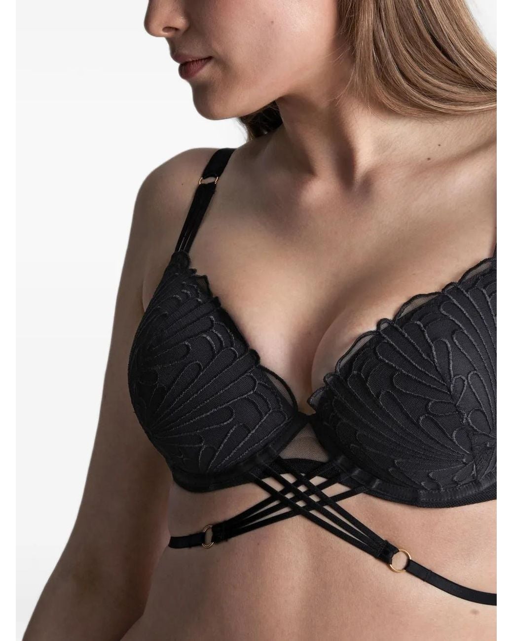 Aubade Black L'Indomptable Push-Up Bra