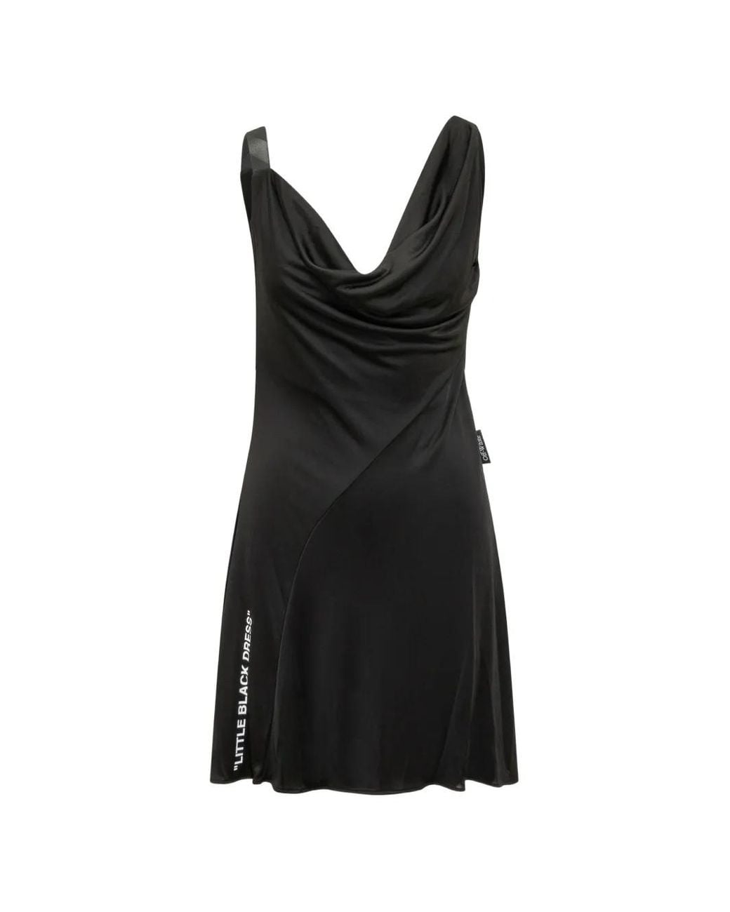 Off-White c/o Virgil Abloh Black Jer Fluid Little Dress