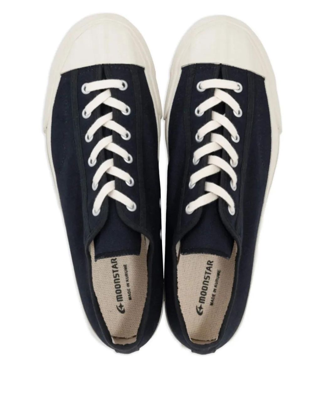 Moonstar Blue Canvas Low-Top Sneakers for men