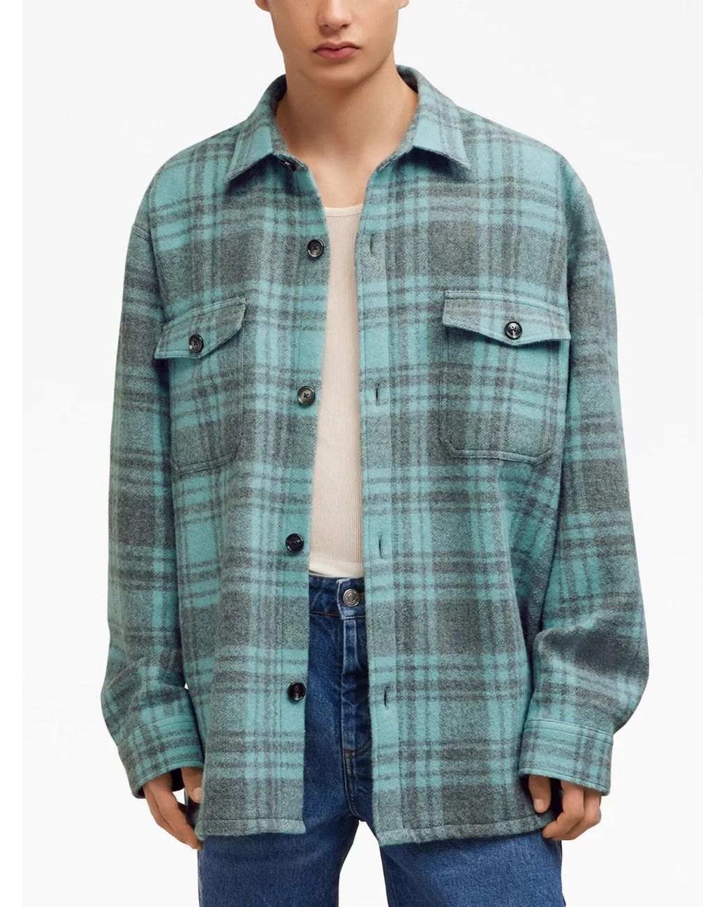 AMI Blue Shirt Jacket