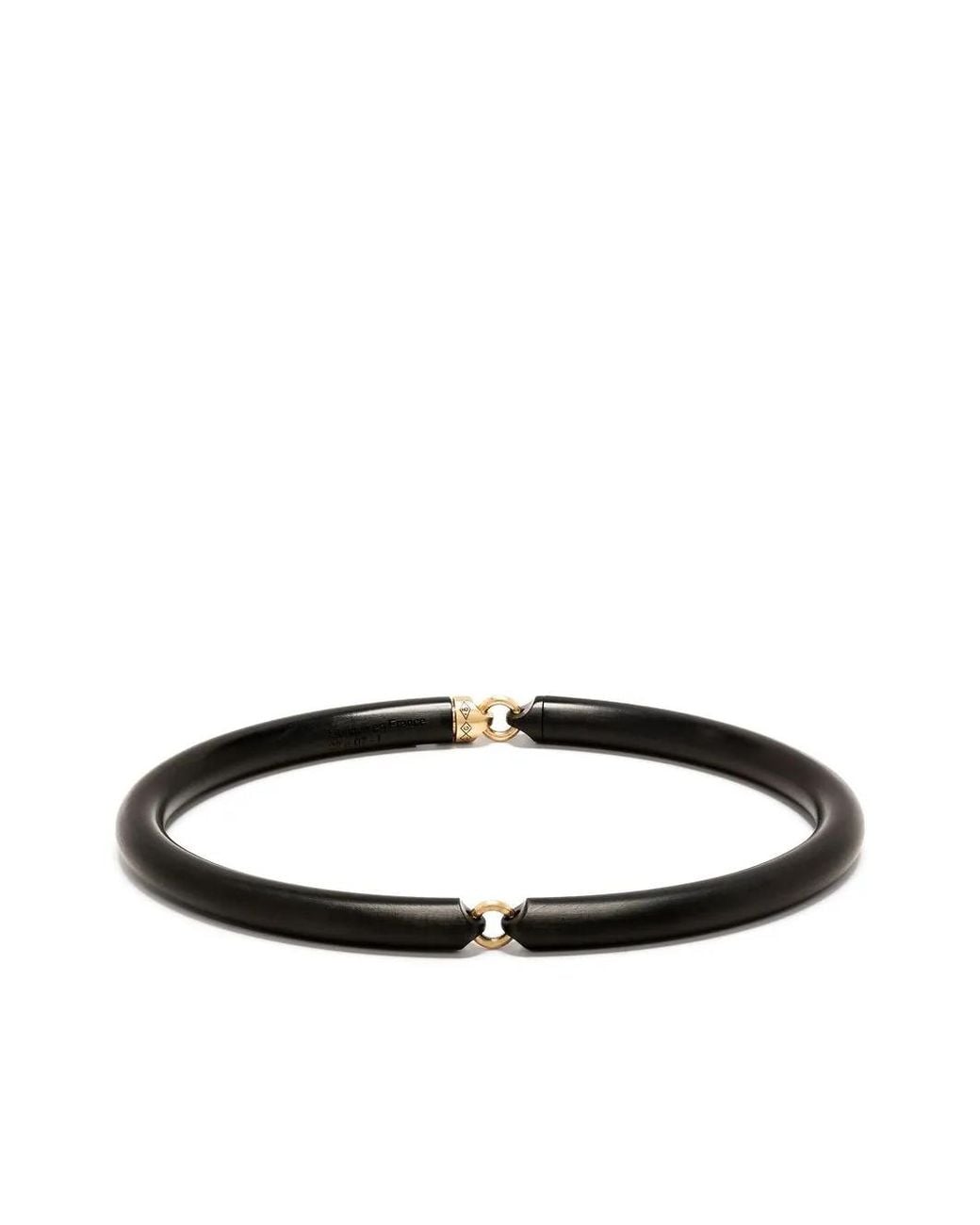 Le Gramme White 18K And Sterlign Ring-Detail Bracelet