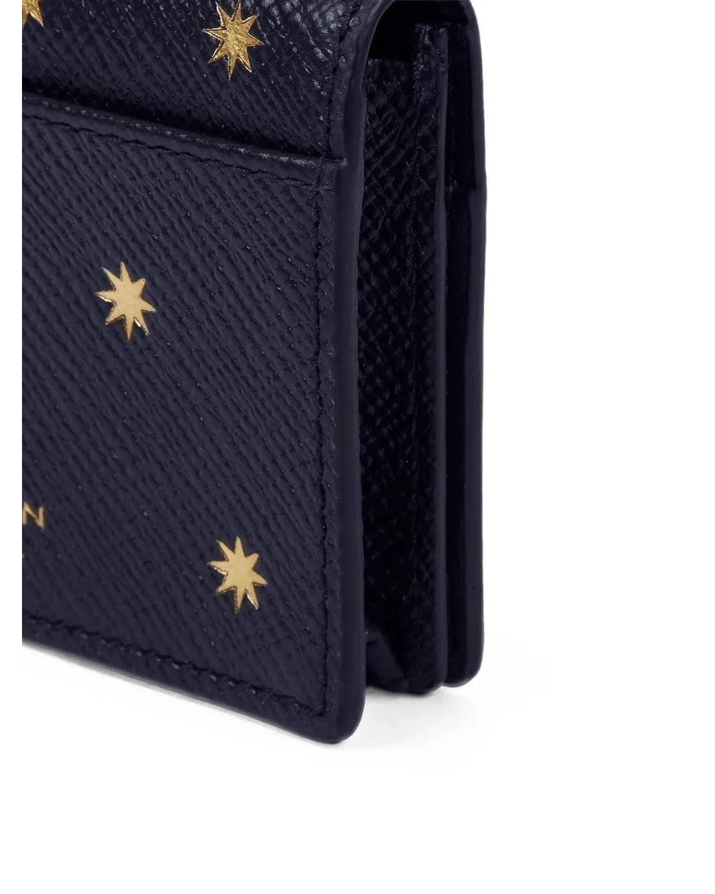 Smythson Blue Stars Card Case