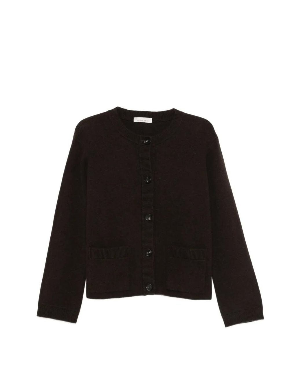 Liviana Conti Black Cardigan À Boutonnière
