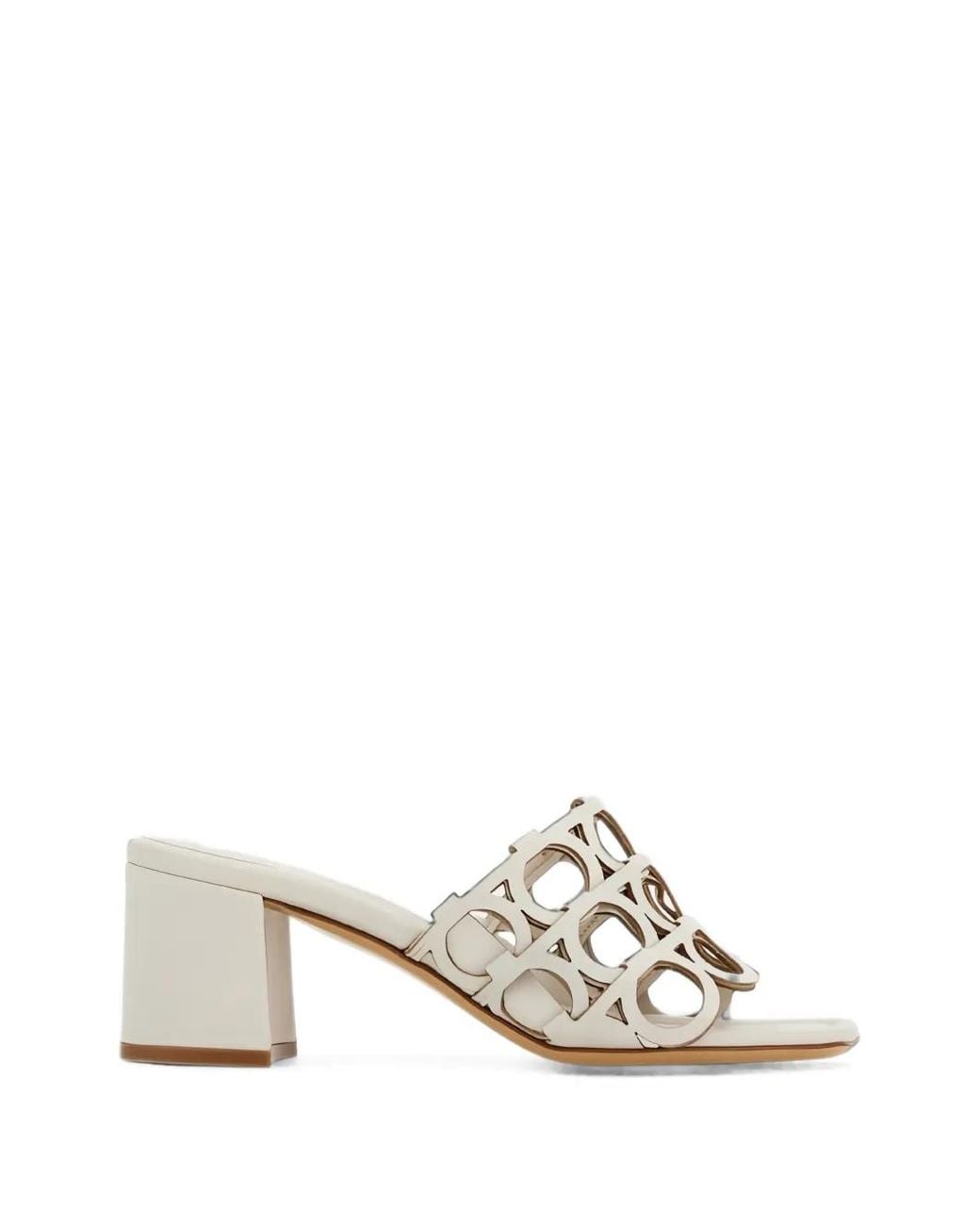 Ferragamo Natural Cut-Out-Design Sandals