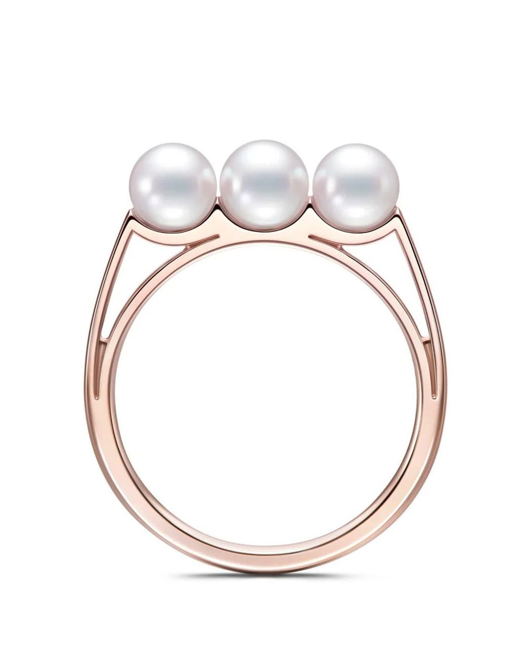 Tasaki Black Balance Light Pearl Ring