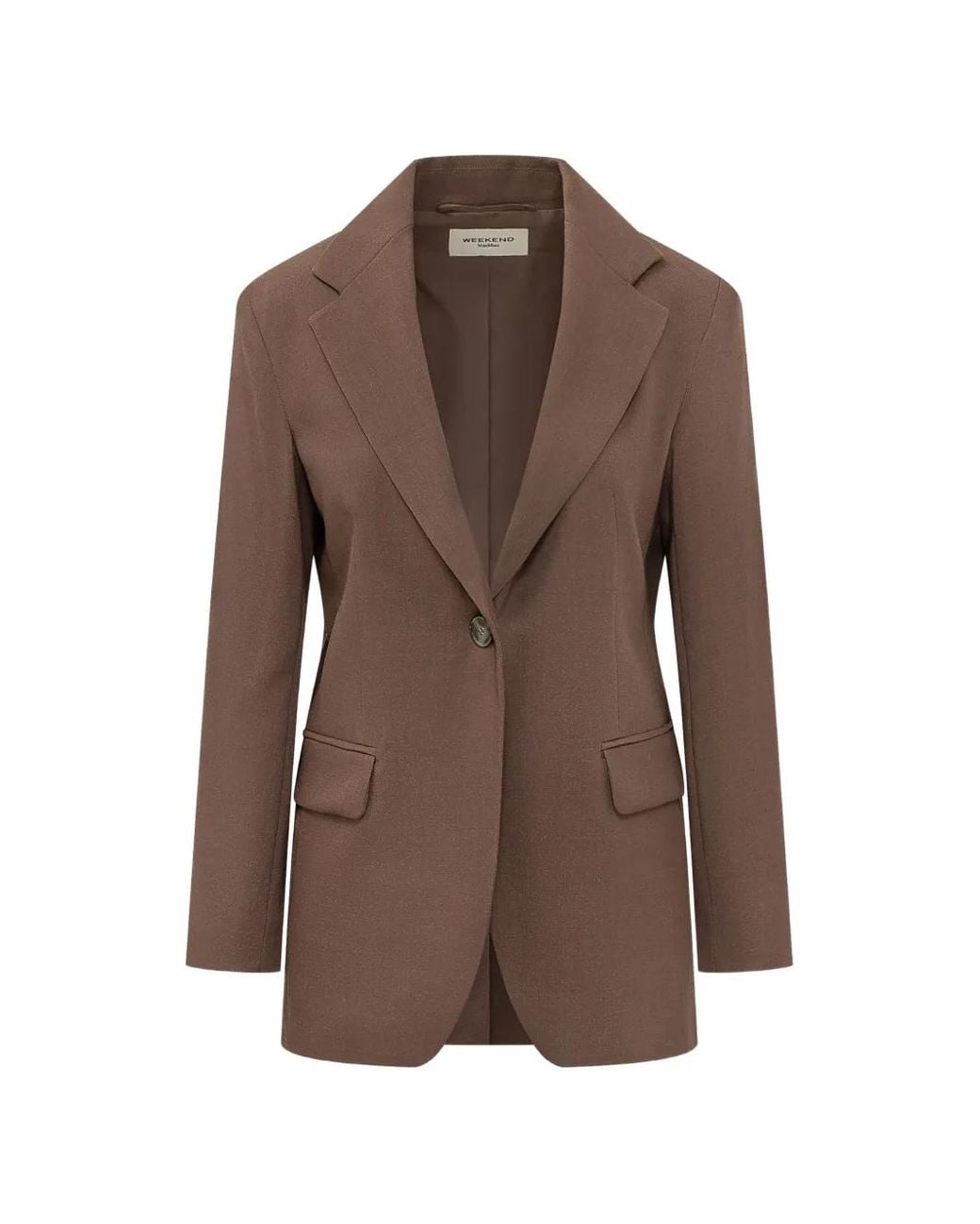 Weekend by Maxmara Brown Blazer À Simple Boutonnage