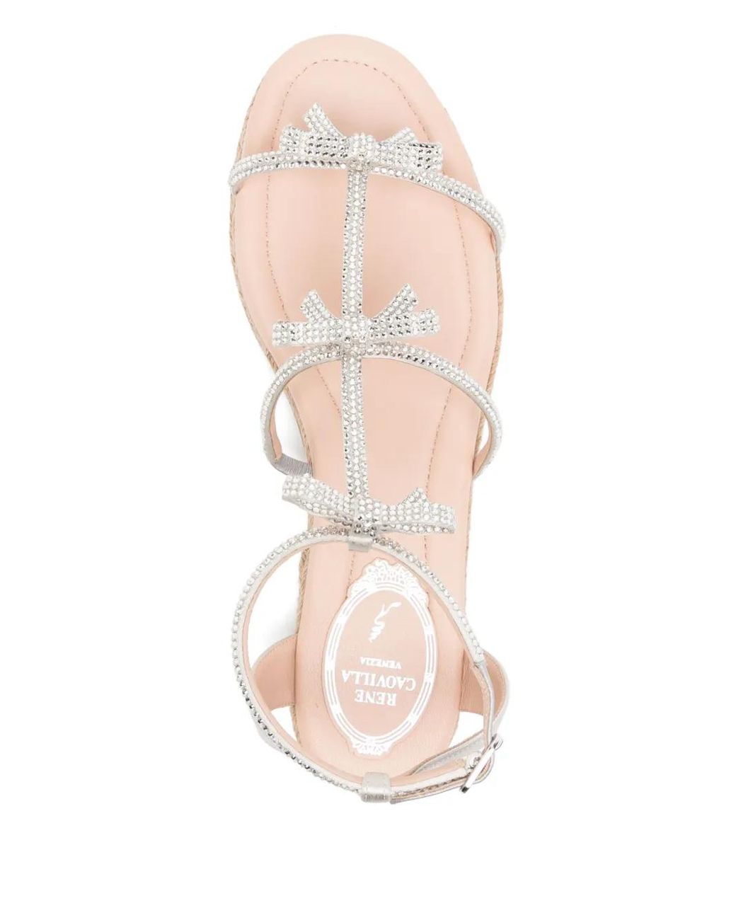Rene Caovilla White Caterina Sandals