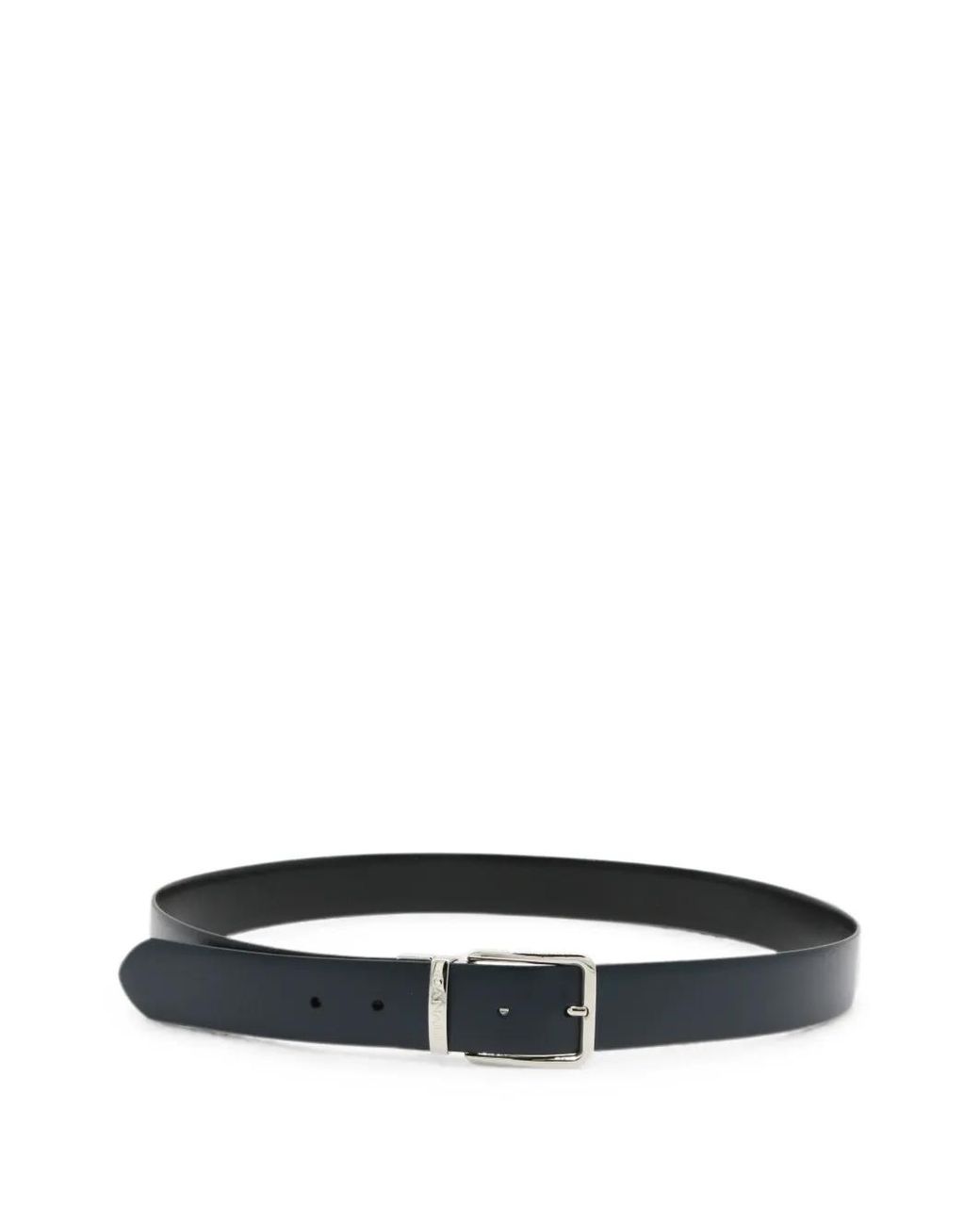 Canali White Ceinture À Logo Gravé for men
