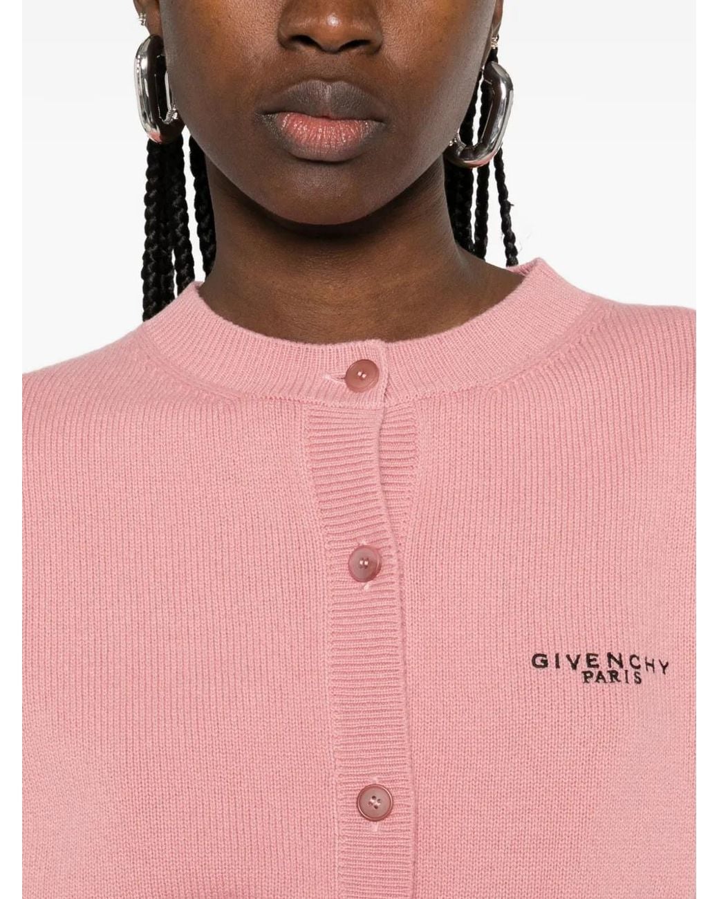 Givenchy Pink Cropped Cardigan