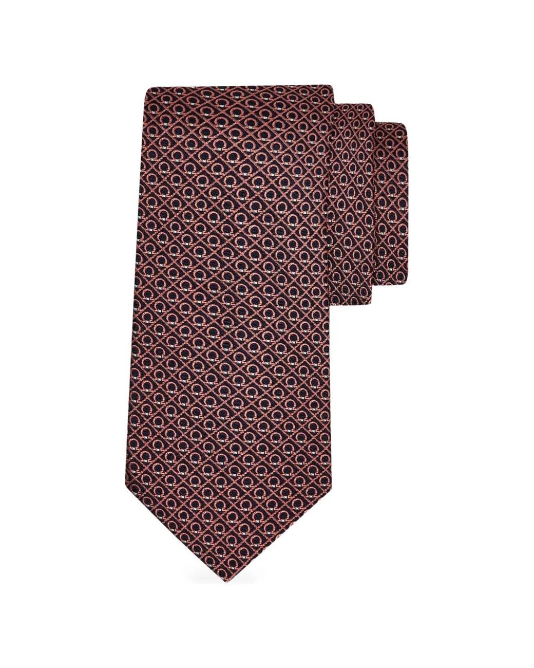 Ferragamo Purple Patterned Tie for men