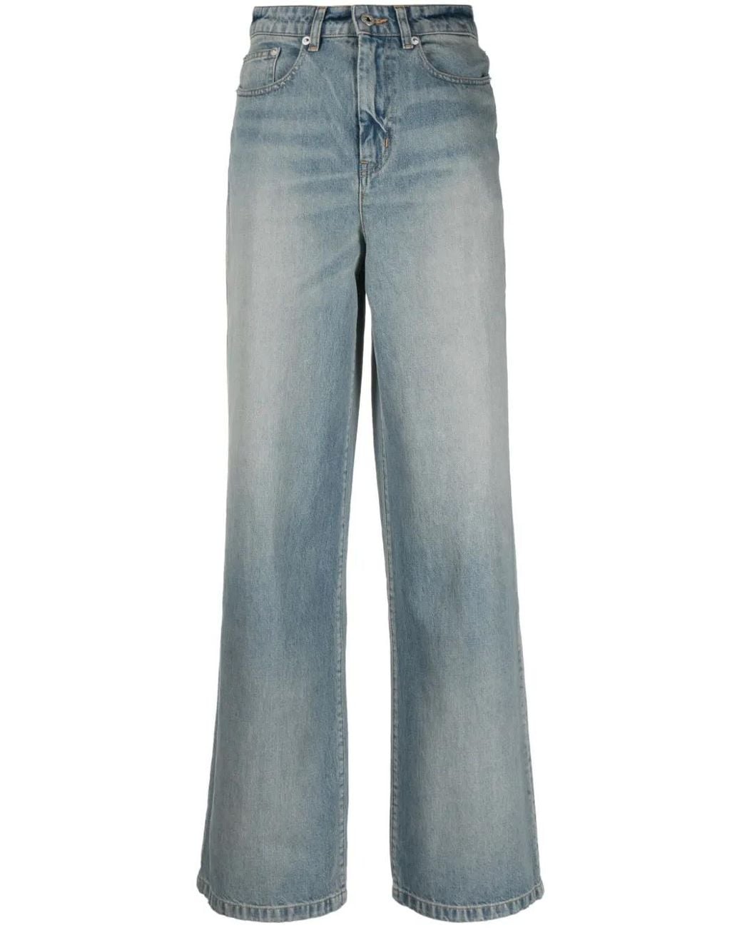 KENZO Jeans Met Logopatch in het Blue
