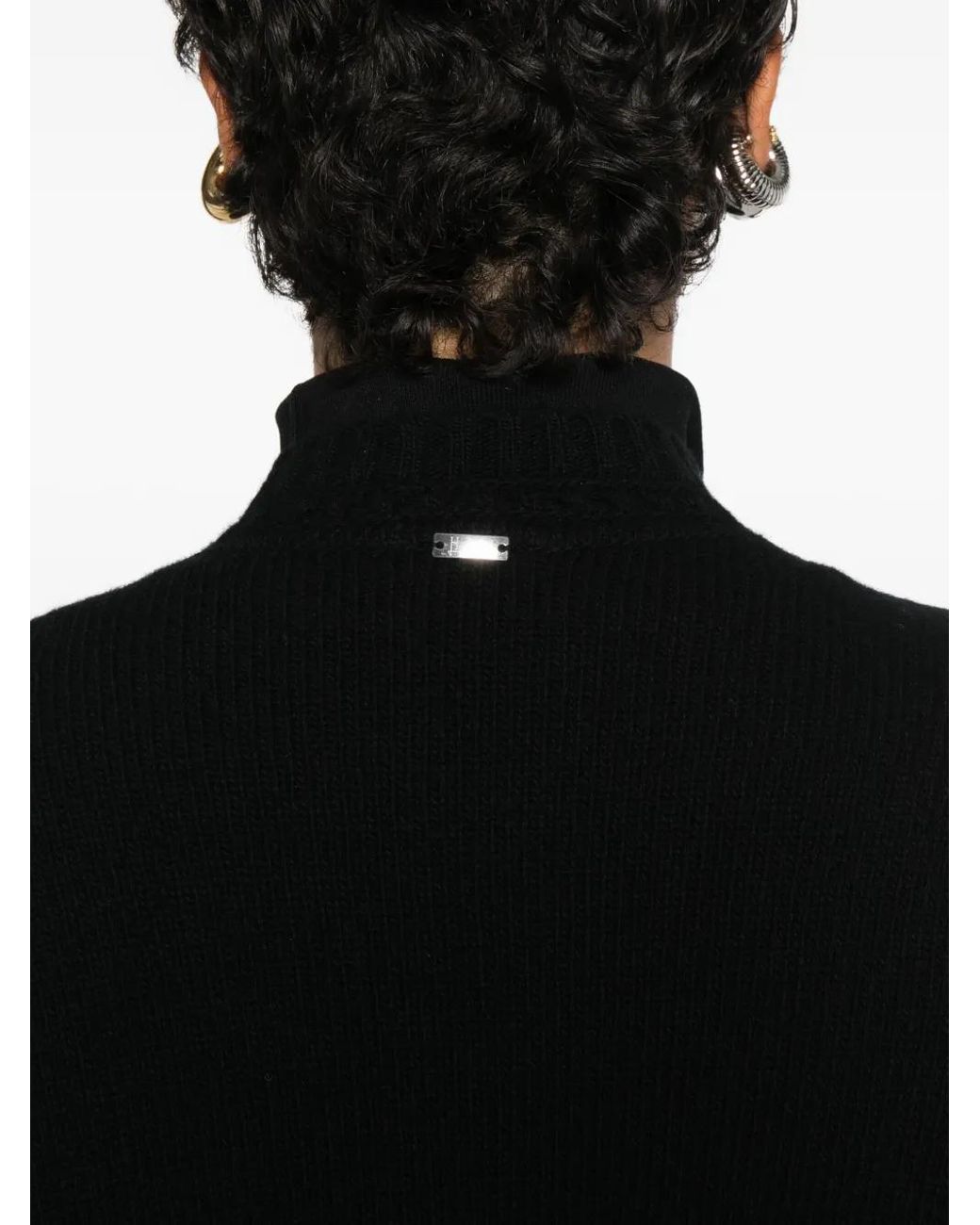 Herno Black Padded Zip Cardigan