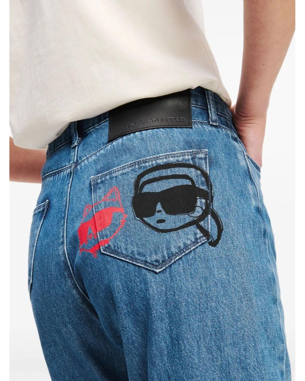 Karl Lagerfeld Blue Ikon Duo Jeans