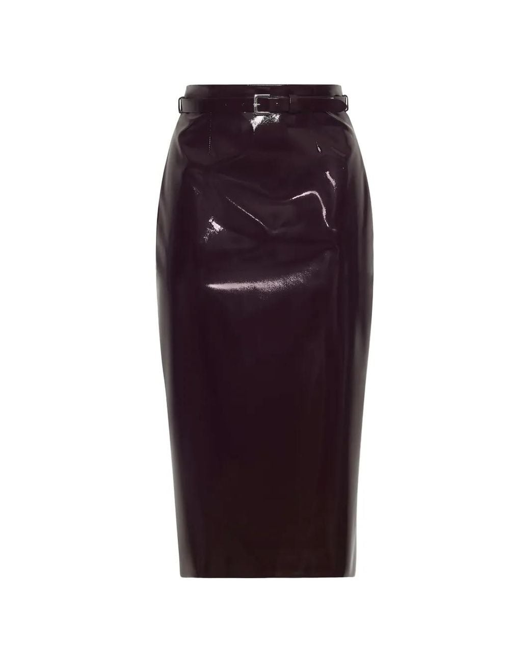 Adam Lippes Purple Rei Belted Skirt