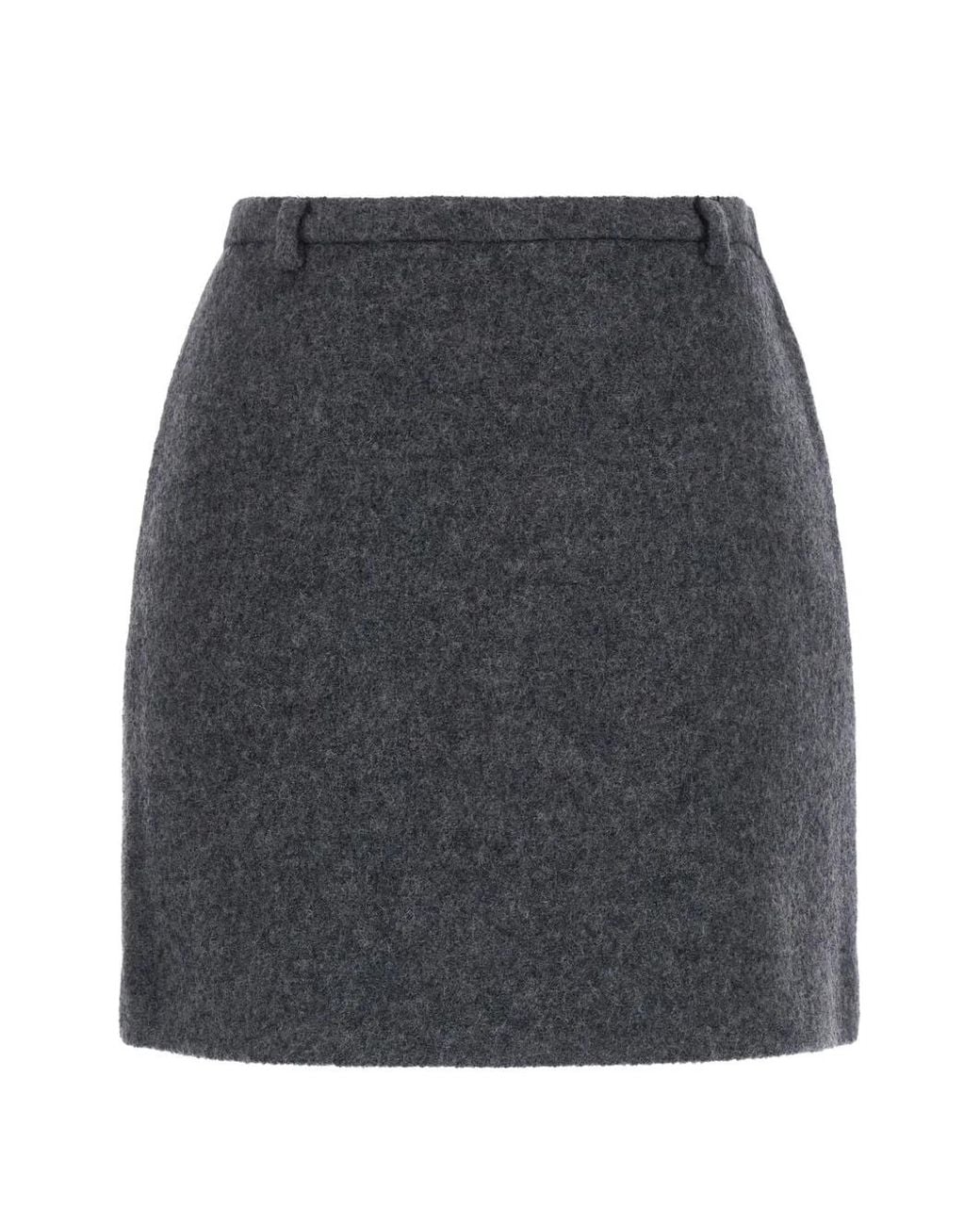 DUNST Gray Fitted Mini Skirt