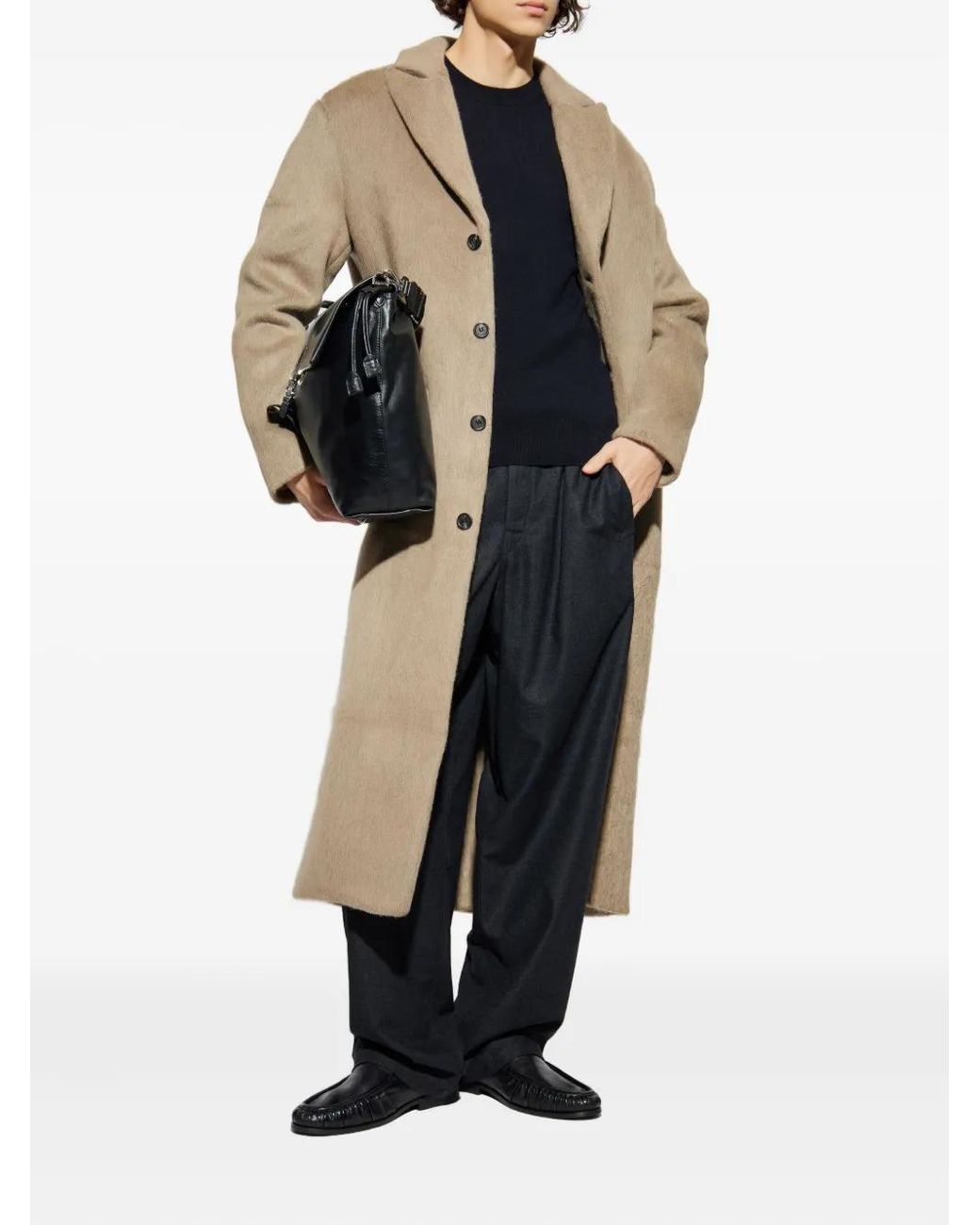 Samsøe & Samsøe Natural Single-Breasted Coat for men