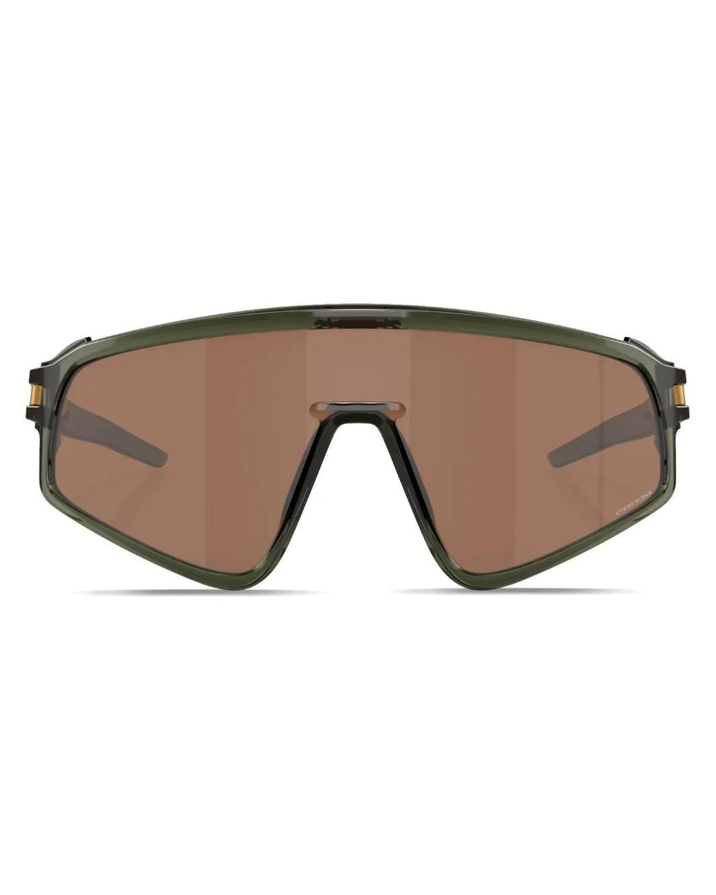 Oakley Green Latch Panel Shield-Frame Sunglasses
