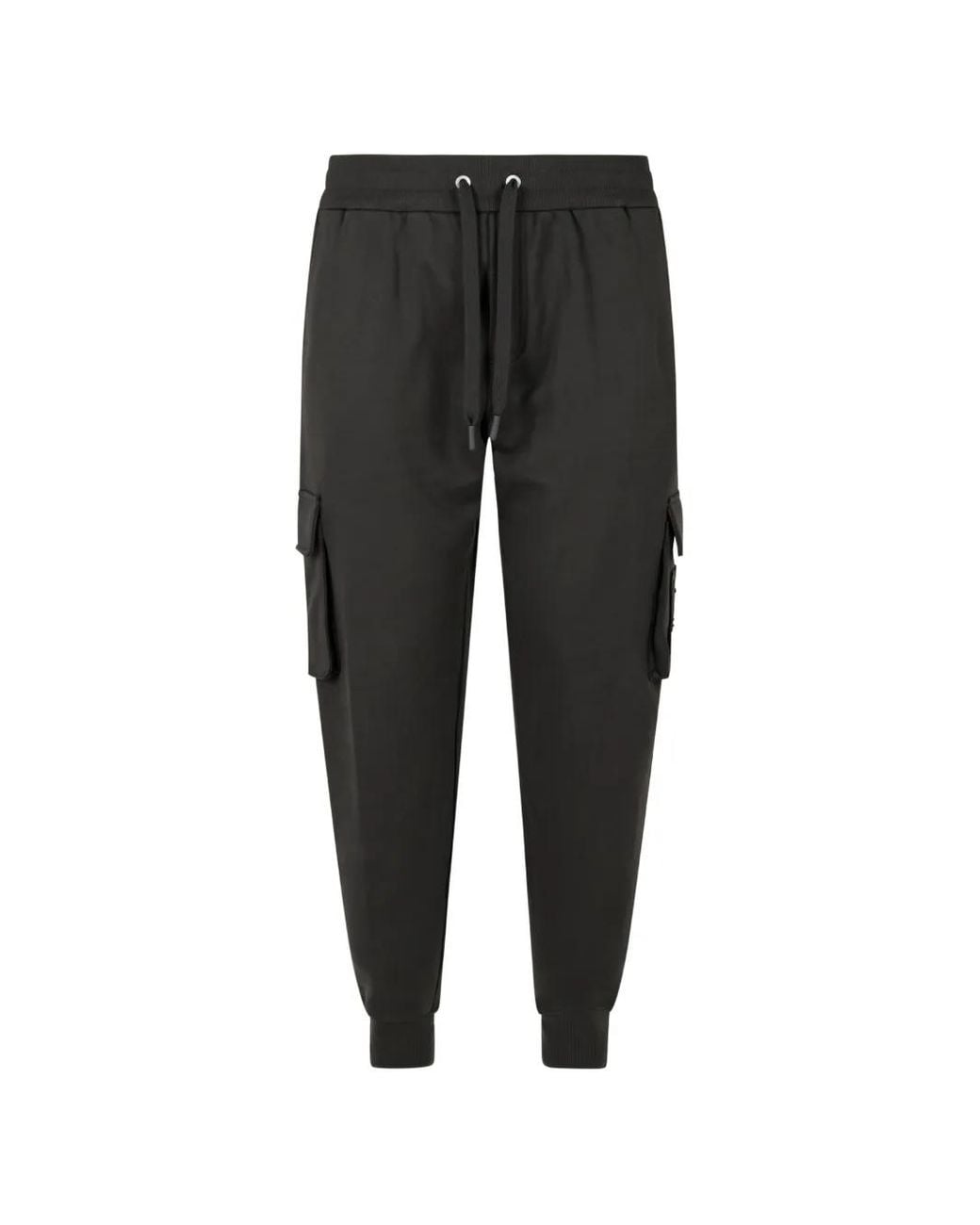 Moose Knuckles Black Drawstring Cargo Pants for men