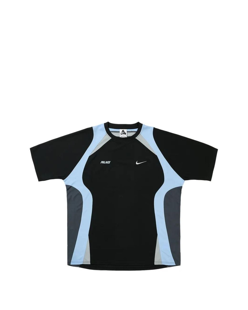 Palace Black X Nike Panelled Logo-Print T-Shirt for men