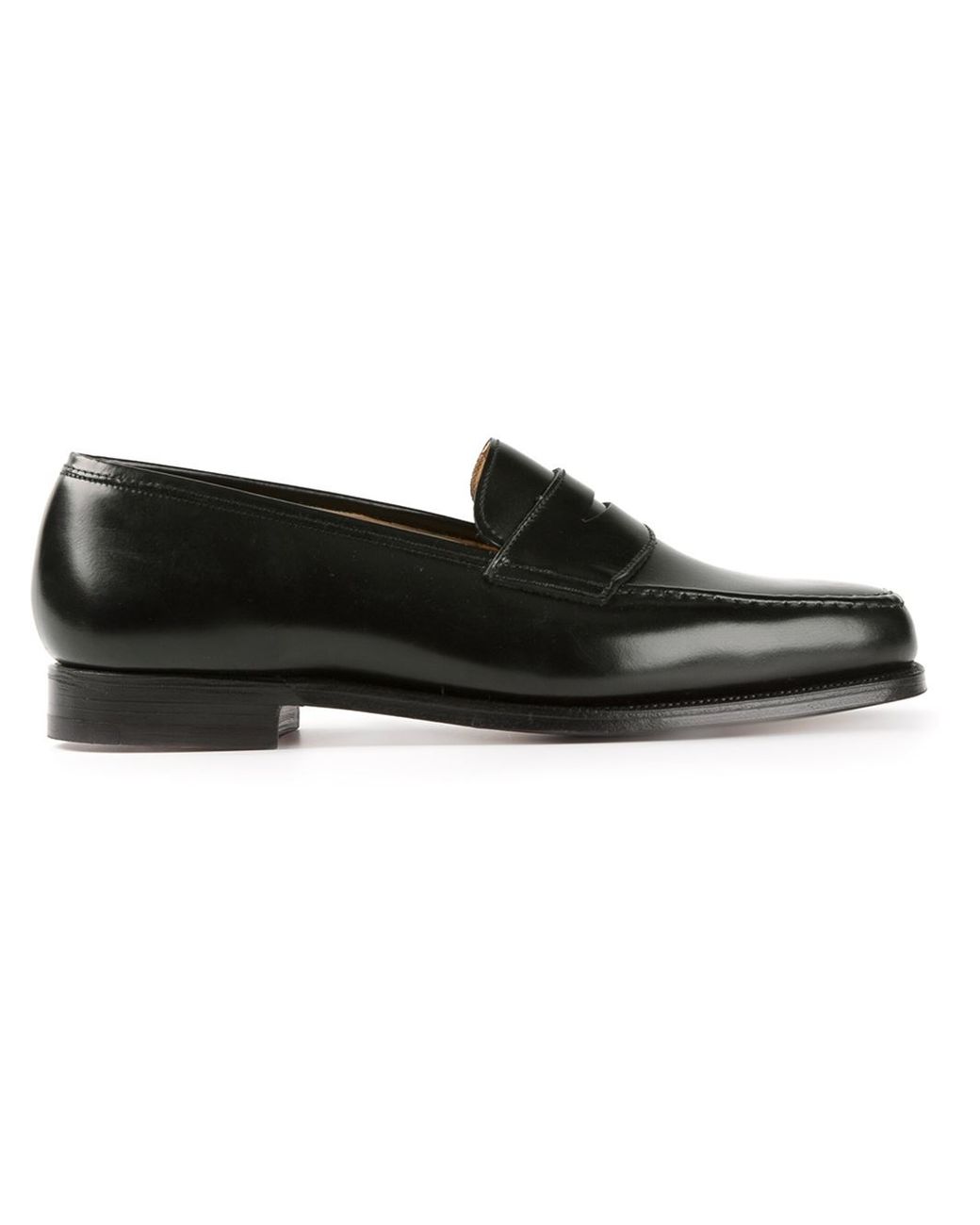 Crockett & Jones 'boston' Penny Loafers in Black for Men | Lyst