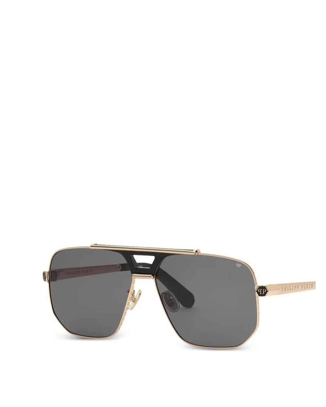 Philipp Plein Gray Sunglasses Plein Royal for men