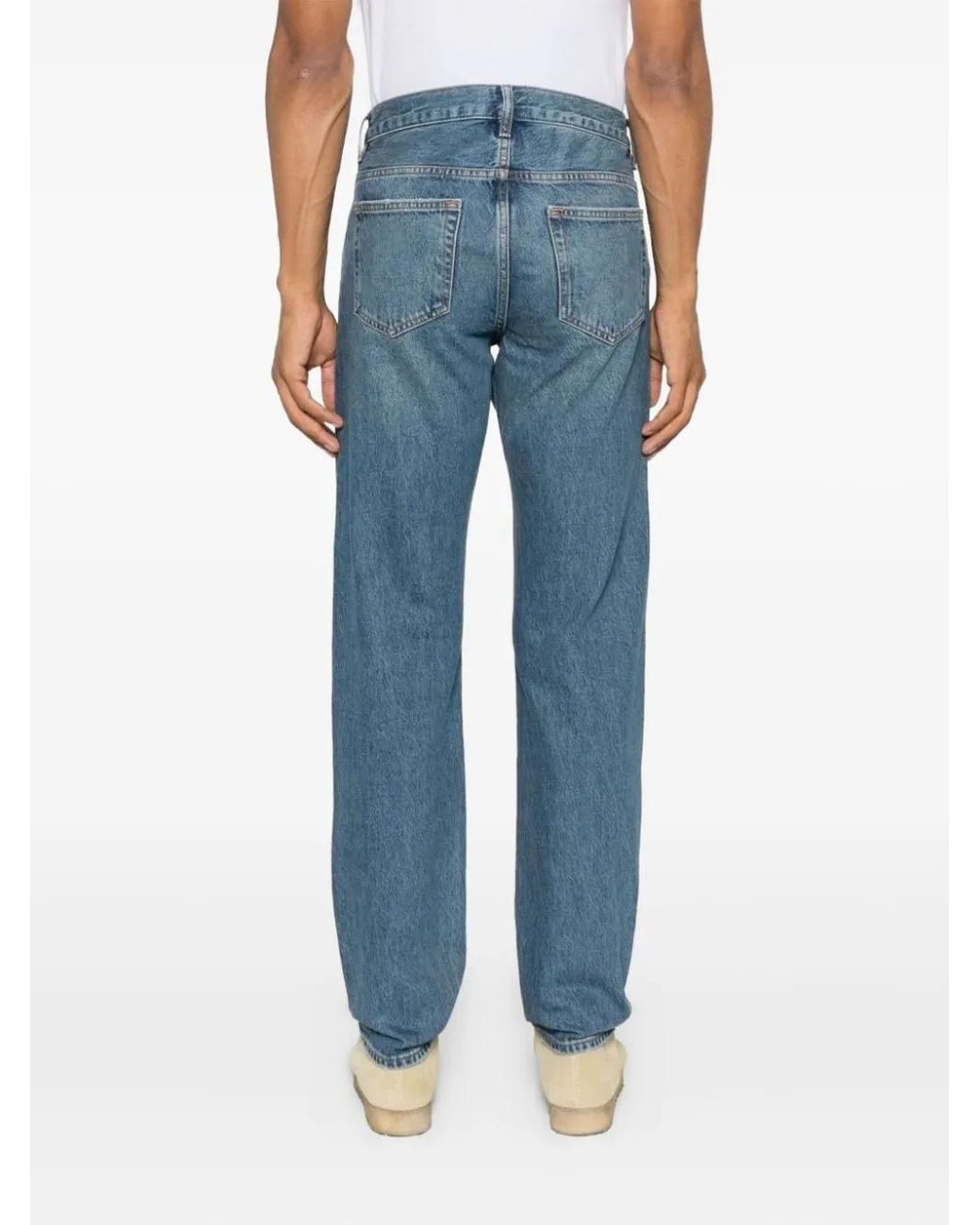FRAME Blue Cotton Jeans for men