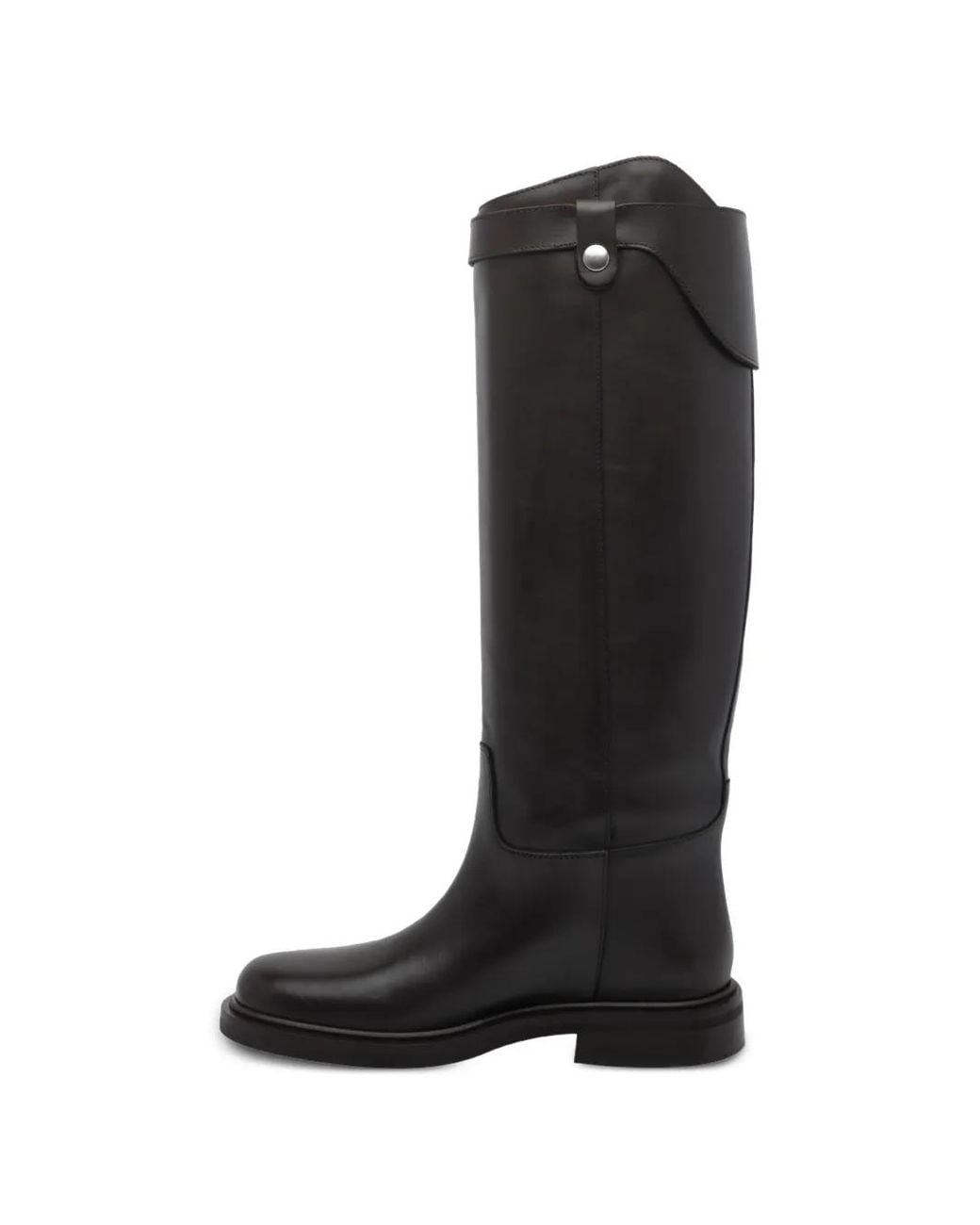 Poeve Black Buckle-Detail Fibi Boots
