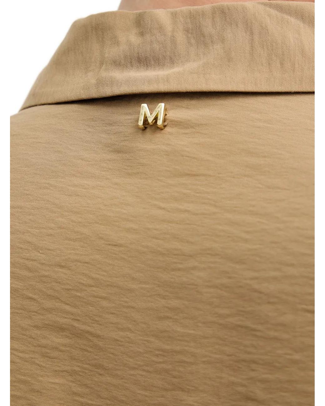 Lola Casademunt Natural Epaulette Patch-Pocket Shirt
