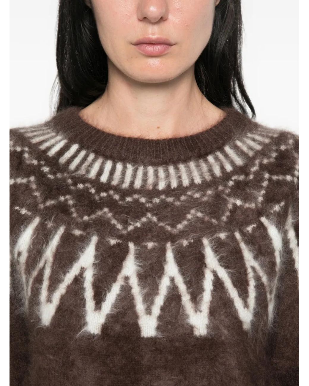 Soft Goat Brown Fair Isle Sweater