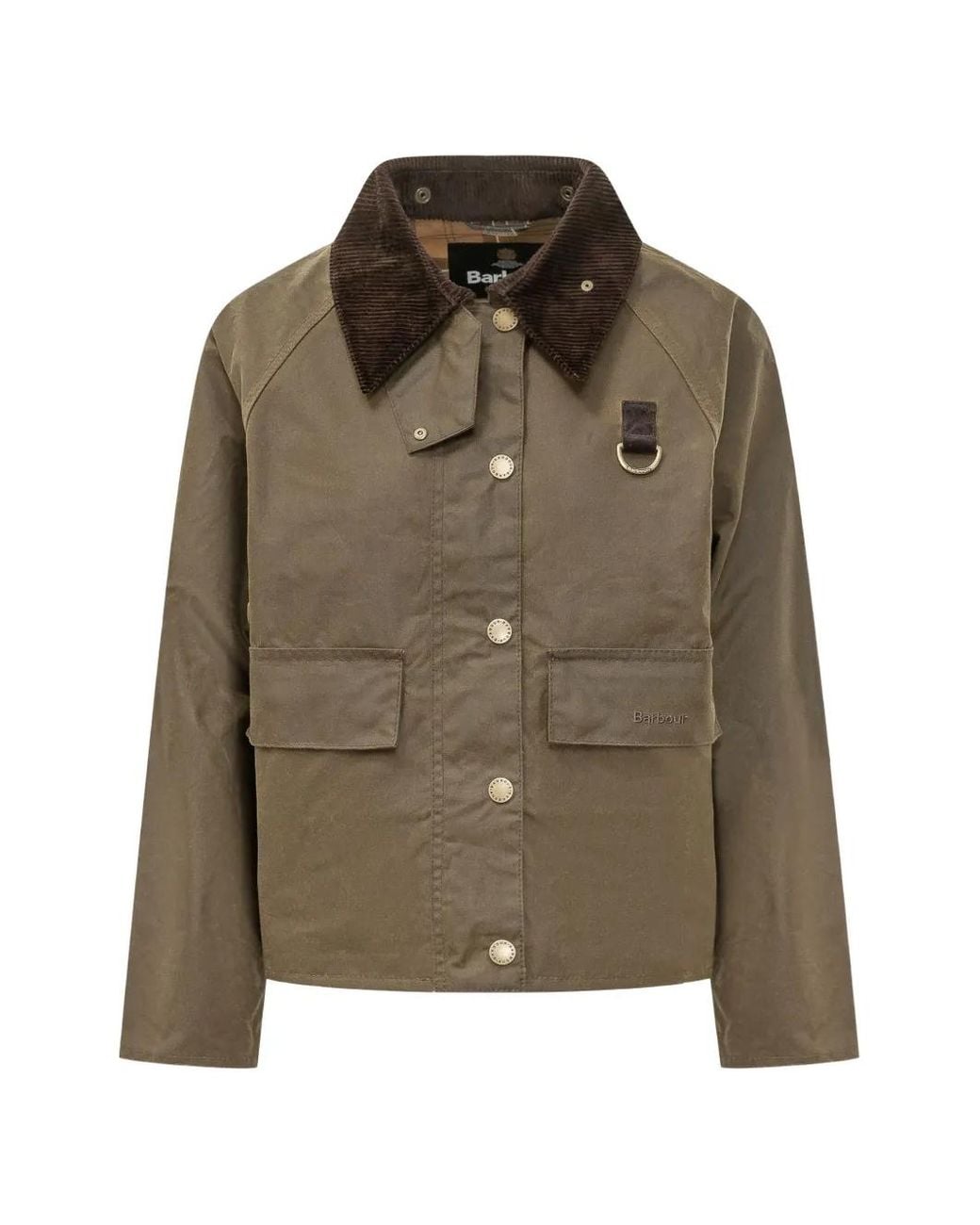 Barbour Green Spey Waxed-Cotton Jacket