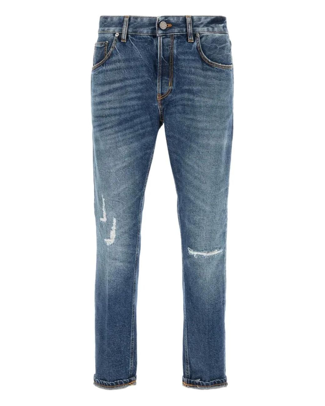 PT Torino Blue Distressed Denim Jeans for men